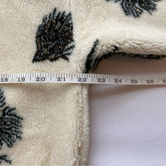 Rare Vintage Mazmania Ivory Pinecone Fleece Jacket Size Medium/ Large - Picture 15 of 16